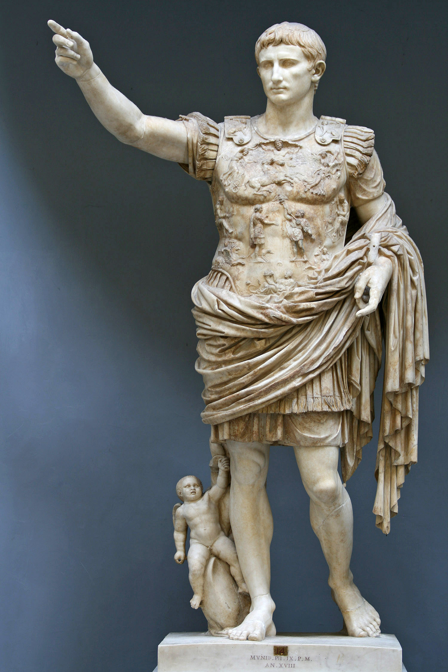 Augustus (Imperator Caesar Divi Filius Augustus) (27 B.C. - 14)
