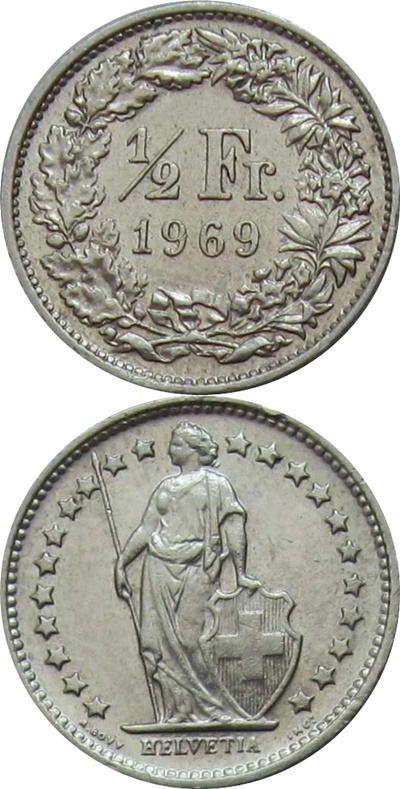 Confederation - 1850-2024 - 1/2 Franc