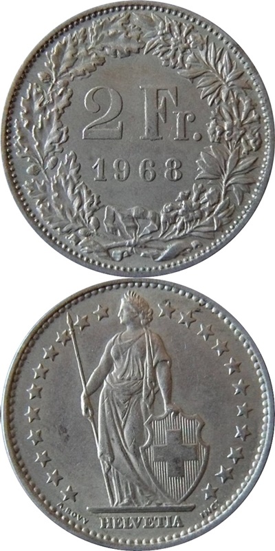 Confederation - 1850-2024 - 2 Francs