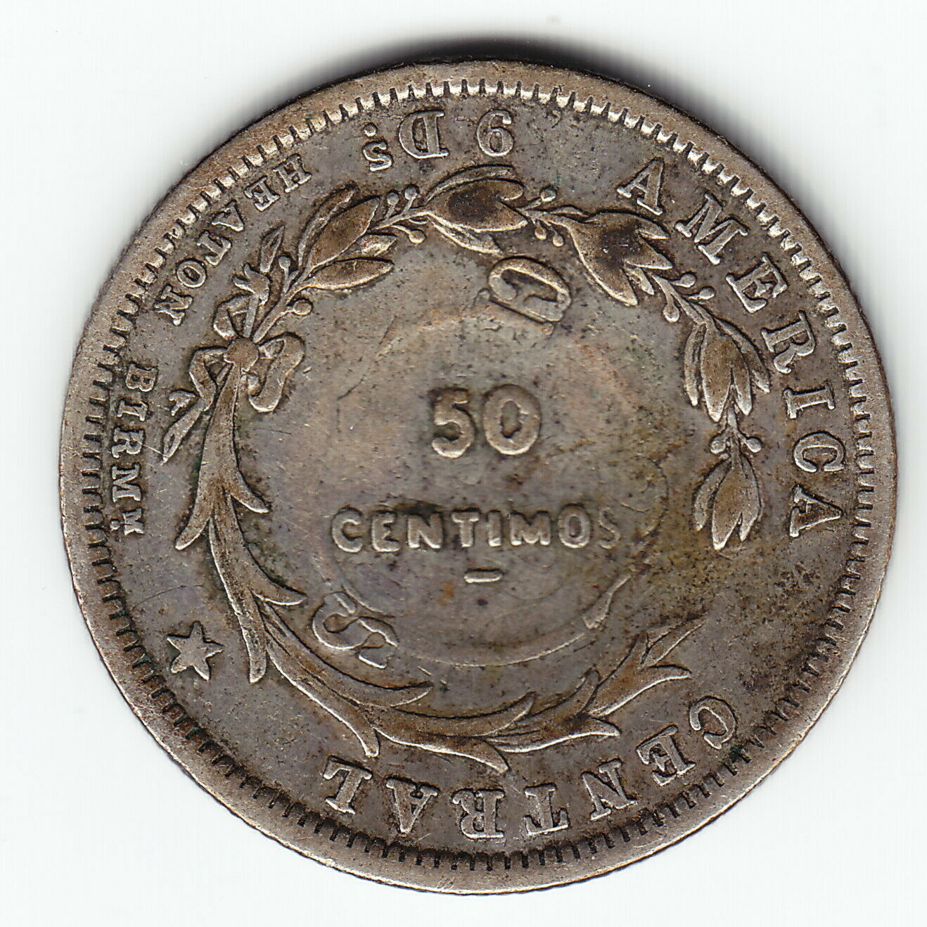 Countermarked coinage - 50 Centimos (1923)