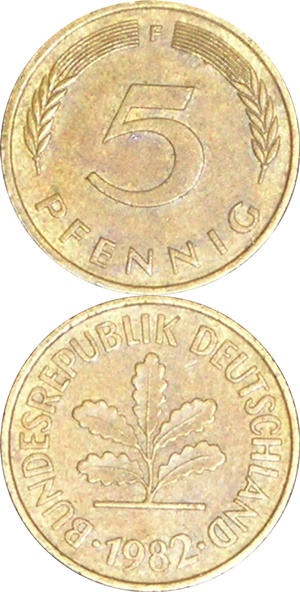 Federal Republic - 1950-2001 - 5 Pfennig