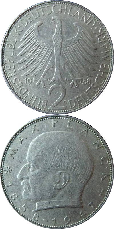 Federal Republic - 1957-1971 - 2 Mark (Max Planck)